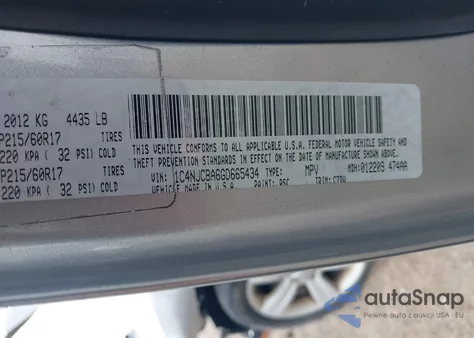 2016 Jeep Compass Sport z USA, uszkodzony, nr VIN 1C4NJCBA6GD665434